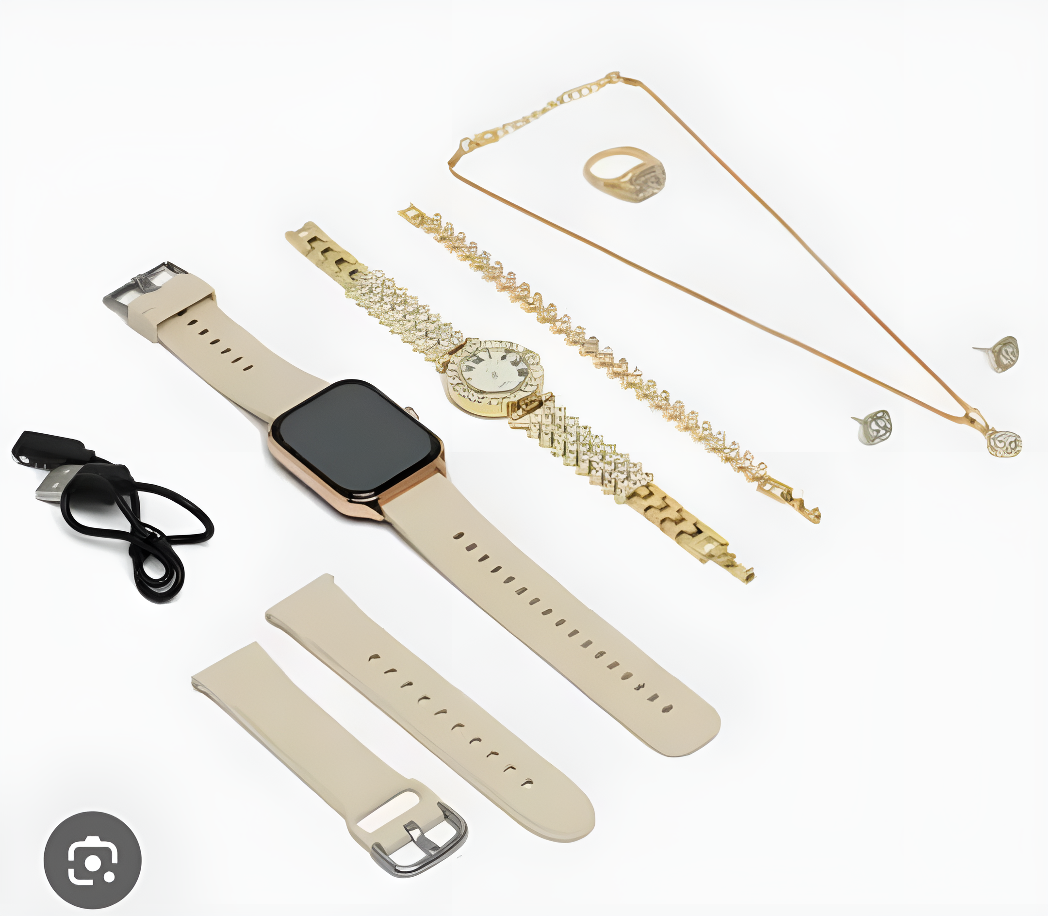 A58 Plus 6 in 1 - Smartwatch For Women | Best Quality Smart Watch For Girls | Perfect For Gift - Random Color