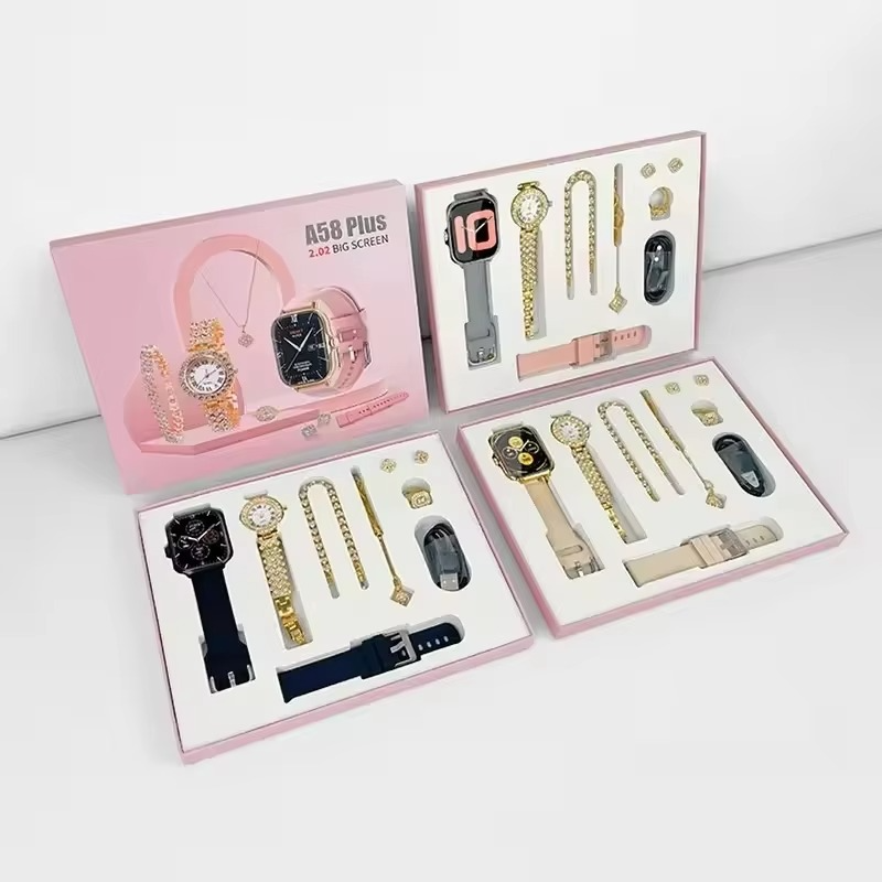 A58 Plus 6 in 1 - Smartwatch For Women | Best Quality Smart Watch For Girls | Perfect For Gift - Random Color