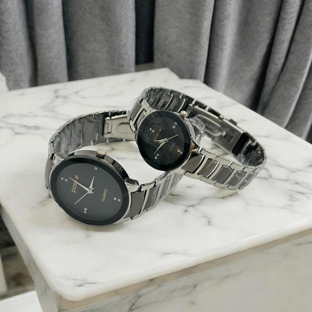 POSITIF Couple Watch – Elegant Matching His & Her Timepieces | Stylish Pair Gift For Lovers, Anniversary & Special Occasions