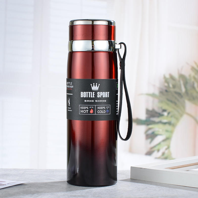 Slim Stainless Steel Water Bottle Premium Quality Long Lasting Insulation Leakproof Design For Hot And Cold Drinks | Random Color | 1000ml