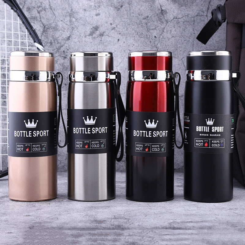 Slim Stainless Steel Water Bottle Premium Quality Long Lasting Insulation Leakproof Design For Hot And Cold Drinks | Random Color | 1000ml