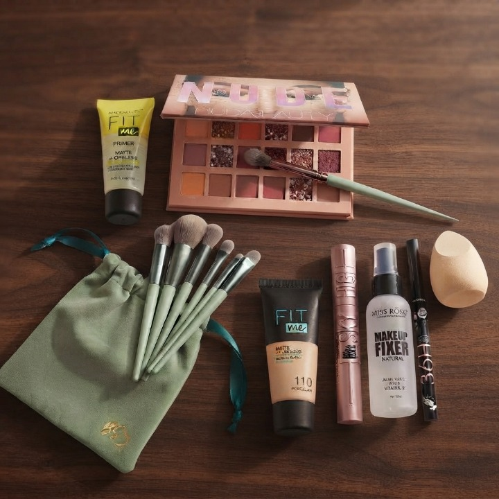 9 Pcs Make-Up Deal Complete Set For Everyday Beauty Essentials