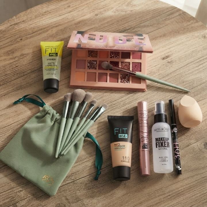 9 Pcs Make-Up Deal Complete Set For Everyday Beauty Essentials