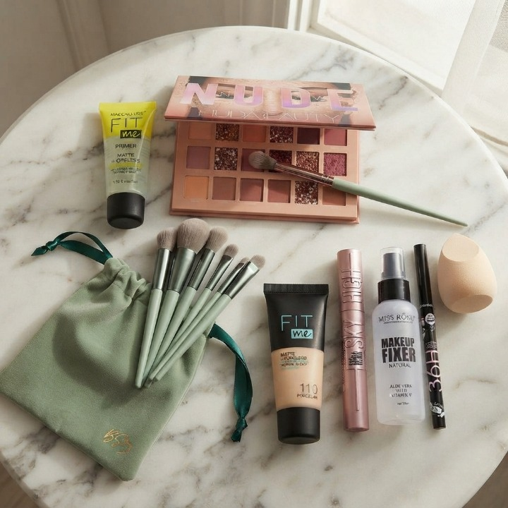 9 Pcs Make-Up Deal Complete Set For Everyday Beauty Essentials