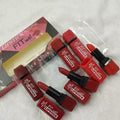 Fitme High Pigmented Velvet Matte Lipstick Set - Long Lasting Smooth Intense Color Lip Makeup Collection - Pack of 6