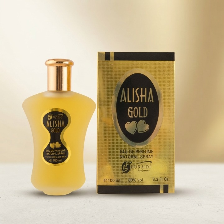 Alisha Gold Eau De Parfum By Hunaidi - Fragrance Product Designed For Scent And Daily Grooming Routine - 100ML