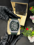 Denvosi Luxury Diamond Studded Strap Men’s Watch Elegant Durable Stylish Premium Choice For Parties Daily Wear And Special Occasions | Black