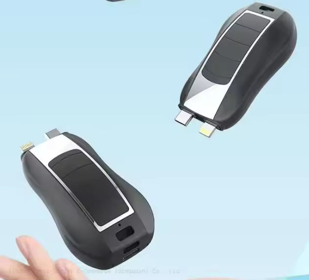 New 2 in 1 Keychain Portable Key chain Power Bank Emergency Charging Treasure Wireless Portable Charger