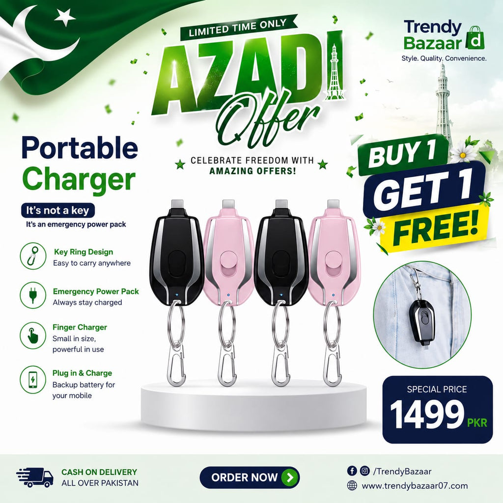 Mini Portable Keychain Phone Charger Emergency Power Banks Retractable Plug Power Fast Charging