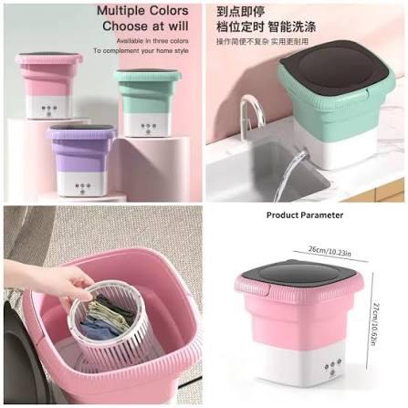 Portable Mini Folding Washing Machine Portable Mini Laundry Machine For Clothes Multi Color